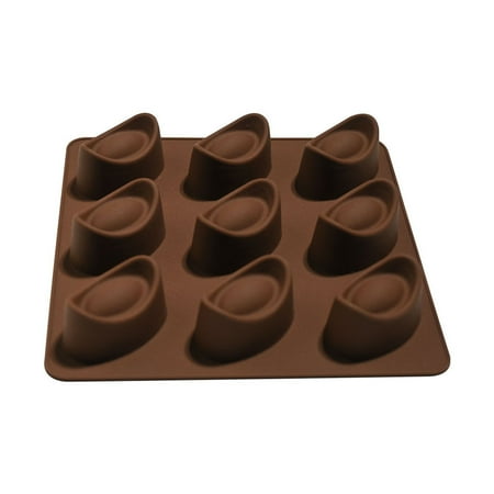

Dasbsug 9 Cavities Silicone Moulds Mini Gold Ingot Shapes Cake Chocolate Soap Ice Moulds