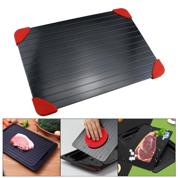 Bandeja De Descongelación Rápida De Aluminio – Tabla Descongeladora Para Carne, Verduras Y Pescado, Sin Electricidad Y Fácil Limpieza
