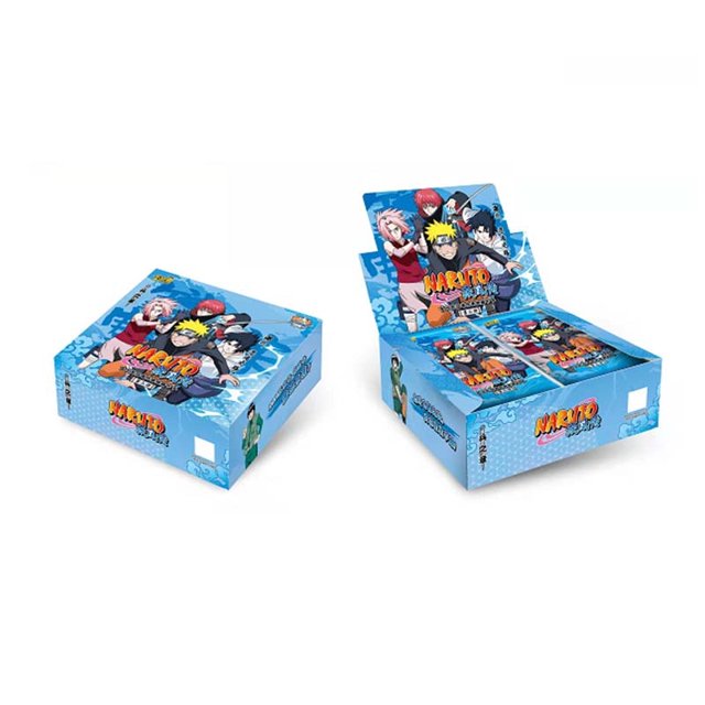 Naruto Cards Paper Games Children Anime Peripheral Character Collection Kid's Gift Playing Card Toy Gao Jinjia LED