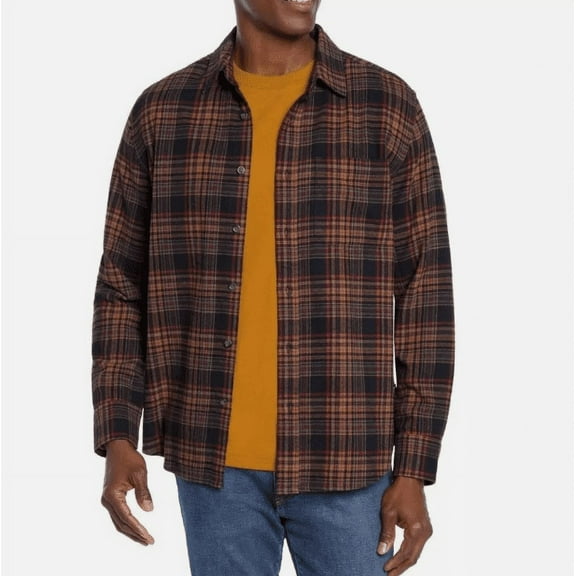 Eddie Bauer Mens Night Sky Ohio Plaid Shirt XXL