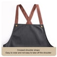 thumbnail image 2 of Wosthever Delantal ligero con bolsillos para mujer y hombre, con espalda cruzada y toalla incluida, 2 en 1, con espalda cruzada inteligente. Cocina y Comedor negro, 2 of 4