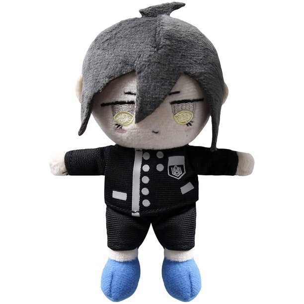 Danganronpa V3 muñeco de peluche figura de juguete Nagito Komaeda Akamatsu Kaede lindo juguete de peluche suave llavero decoración niños regalos Halloween Cosplay accesorios (Saihara Syuichi, 5.9 in) oso de fresa Electrónica