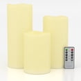 thumbnail image 6 of 8" 10" 12" x 5" Extra Large Waterproof Outdoor Flameless Candles Battery Operated LED Pillar Candles for Indoor Outdoor Lanterns, Off White, Long Lasting, Set of 3$$Tools & Hardware Other, 6 of 8