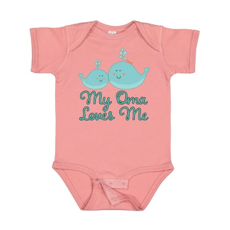 

Inktastic My Oma Loves Me Fish Gift Baby Boy or Baby Girl Bodysuit