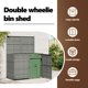 thumbnail image 4 of Cubo de basura exterior, cobertizo de almacenamiento, cubo de basura doble VidaXL, 4 of 9