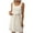 Beige, variant on Women's Dresses Midi Tank Top Dress with Round Neck Sleeveless Lightweight Solid Basic Simple Essentials Summer Beach Fashion Club Vacation Casual Outfit Plus Size