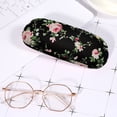 thumbnail image 5 of Glasses Case Hard Shell Eyeglass Case for Women Fabrics Floral Retro Spectacle Case Box Portable Eyeglass Cases,black, 5 of 5