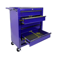 thumbnail image 6 of 6 Drawer Tool Chest Cabinet with Ball Bearing Drawer Slides,20"W Rolling Metal Tool Chest with 6 Drawers,Steel Tool Storage Box Organizer,Purple, 6 of 8