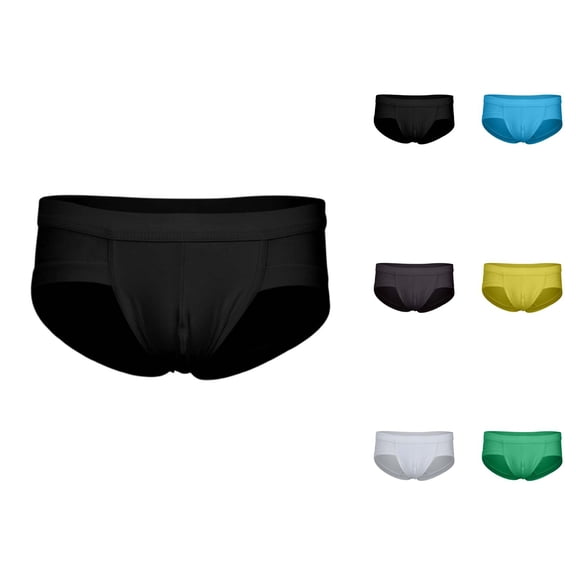 Mens Briefs Low Rise Soft Lightweight Breathable Pouch Underwear