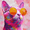 Sunglasses Colorful Cat, variant on Qisvanset Colorful Cat With Sunglasses Canvas Print 15.75x11.81 Inches