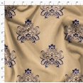 thumbnail image 4 of Soimoi Moss Georgette Fabric Ogee Damask Print Fabric by the Yard 42 Inch Wide, 4 of 5