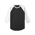 thumbnail image 3 of Men's Basic Raglan 3/4 Sleeve Tee Shirts Baseball Solid Athletic Crew Neck, 3 of 5