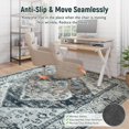 thumbnail image 4 of Anidaroel Office Chair Mat for Hardwood & Tile Floor, 8x10 Floor Mat for Office Chair, Under Desk Rug for Rolling Chair on Hardwood, Low Pile Carpet Floor Protector Rug, Easy to Clean, Light Grey, 4 of 8