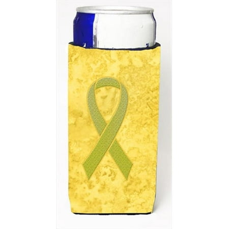 

Yellow Ribbon for Sarcoma Bone or Bladder Cancer Awareness Michelob Ultra bottle sleeves for slim cans 12 Oz.