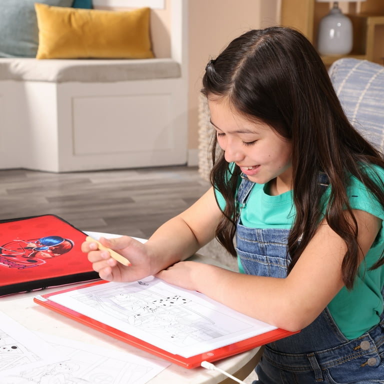 Miraculous Ladybug A4 Portable Led Light Pad and Pink Neoprene Case, Drawing Kit with Light Box, USB Charger and Coloring Pages to Traced, Wyncor Miraculous Ladybug A4 Portable Led Light Pad and Pink Neoprene Case, Drawing Kit with Light Box, USB Charger and Coloring Pages to Traced, Wyncor