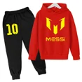 thumbnail image 5 of Conjunto de sudadera con capucha y pantalones largos de moda infantil con la superestrella argentina de fútbol número 10, ropa para niños, primavera y otoño, ropa deportiva Messi, 5 of 5