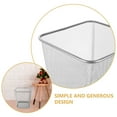 thumbnail image 5 of HOMEMAXS Metal Mesh Trash Can for Storage Use Iron Material Silver Color Fits Most Decor Styles 12.5x15x23 Inches, 5 of 8