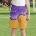 thumbnail image 2 of oqasdz Child Girls Boys Shorts Ice Cream Print Elastic Waist Comfortable Shorts With Pockets Sports Active Board Shorts Size 5 Y-6 Y, 2 of 4