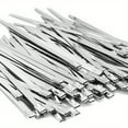 thumbnail image 5 of Metal Zip Ties 4-10 Inch Stainless Steel Zip Ties Heavy Duty Multi-Purpose Self-Locking Cable Ties For Machinery, Vehicles, Exhaust Wrap, Farms, Pipes, Roofs, Cables, And Outdoor Fence, 5 of 20