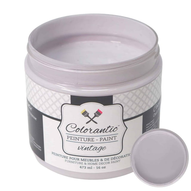 Colorantic / Peinture à la Craie à Base pour Meubles Bricolage - Violet Pâle Doux - 16 oz