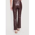thumbnail image 4 of Women's Faux Leather High Waisted Pintuck Boot Cut Pants, 4 of 4