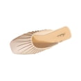thumbnail image 2 of Miluxas Pleated Upper Slip-on Flats Women's Cozy Open-Back Easy-Going Square Toe Lightweight Mule Shoes for Outdoor White 8(40), 2 of 6