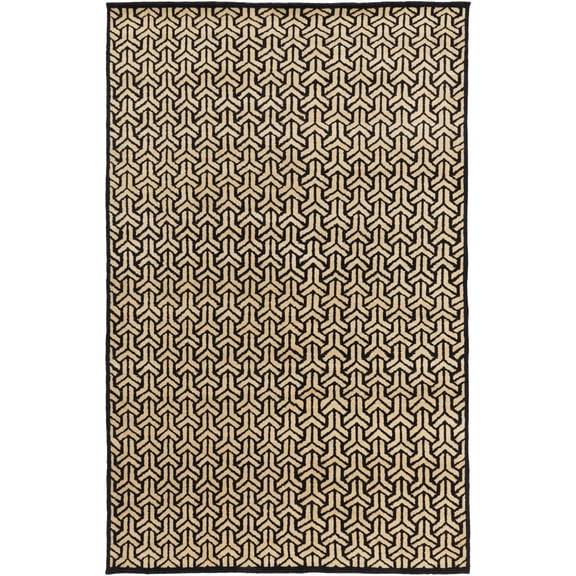 BoutiqueRugs Niangua Contemporary Area Rug - Black, Mustard - 6' x 9'