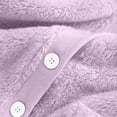 thumbnail image 5 of FAHXNVB Women's Fleece Bed Jacket V Neck Long Sleeves Button Dwon Front Pajama Jacket with Pockets Winter Soft Warm Loungwear,XXXL,Purple, 5 of 8