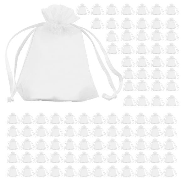 100Pcs Fruit Protective Bags Fruit Net Bags Fruit Net with Drawstring Penetrating Fruit Bags Fruit Tree Fruit Cover