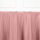 thumbnail image 5 of Mantel redondo de poliéster BalsaCircle de 120" en color rosa empolvado para bodas, 5 of 8