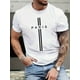 thumbnail image 1 of Men's Paris Letter Print Crew Neck T-Shirt - Breathable, Casual Street Style Short Sleeve Top, Cotton, Ideal for Spring/Summer Vacations, Great Gift Choice, Vacation Apparel | Modern Casual Look, 1 of 7