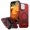Red, variant on ELEHOLD Magnetic Case for iPhone 16 Plus, Military Grade Shockproof Rugged Case Built-in Metal Camera Cover with Stand,Black