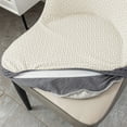 thumbnail image 5 of DAMAI Home Curved Stretch Chair Covers Modern Dining Chair Covers Jacquard Dining Chair Covers Stretch Curved Small Armchair Covers Chair Slipcovers Home Seat Cover for Party Wedding, 5 of 7