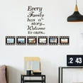 thumbnail image 7 of Every Family Has a Story,Family Wall Art Stickers Contains 6 Pcs 4x6in Picture Frame Wall Decor Stickers for Living Room Family Inspirational Wall Stickers Quotes, 7 of 7
