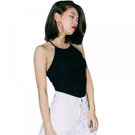 

Clearance Women s Crisscross Sleeveless O-Neck Sling Backless Camisole