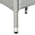 thumbnail image 4 of SAFAVIEH Mojavi Outdoor Patio 4 Piece Conversation Set, Grey/Black, 4 of 4