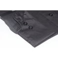 thumbnail image 4 of Mens Milani dress shirt soft cotton Blend easy wash business long sleeves Black, 4 of 4