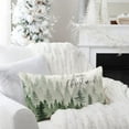 thumbnail image 2 of Christmas Pillow Covers 12x20 Rustic Pine Tree Forest Green Christmas Decorations Farmhouse Christmas Lumbar Pillows Decorative Throw Pillows Cases Winter Wonderland Holiday Decor for Couch, 2 of 6