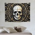 thumbnail image 4 of COMIO Skull Tapestry Moon Tapestries Black and White Tapestry Gothic Skeleton Tapestry Hippie Mandala Floral Tapestry for Bedroom 40x30 Inch, 4 of 7