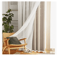 thumbnail image 2 of Cortina Lisa Con Tul Y Diseño Estrella De 100×130 Cm 2 Pzs. Modelo Beige, 2 of 4