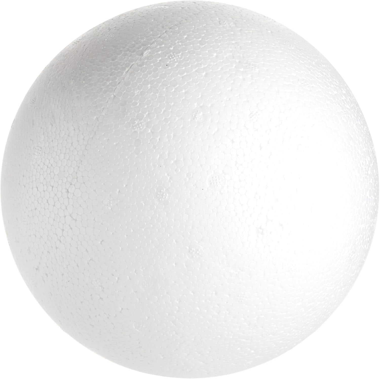 Sphere Craft Foam Balls - 7.5-Inch White Polystyrene Spheres - 2 Pack for DIY Projects, Floral Centerpieces & Home Decor