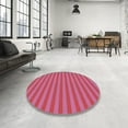 thumbnail image 4 of Ahgly Company Machine Washable Indoor Rectangle Transitional HotPink Area Rugs, 8' x 12', 4 of 7