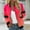 Red, variant on Jacket for Women Trendy Bomber Jackets Lightweight Zip Up Coat with Pocket 2024 Cropped Retro Moto Biker Outwear
