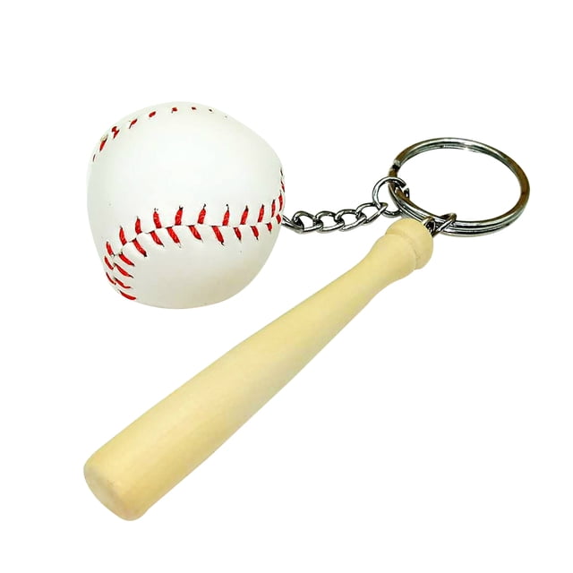 Baseball Keychain Sports Softball Key Ring Charm Pendant Decorative Key Chain Bag Pendant Size L
