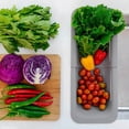 thumbnail image 3 of Colander Strainer Basket Over The Sink Wash Vegetable Fruit Extendable Drain Basket Home Kitchen Basket, 3 of 8