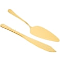 thumbnail image 2 of CIMAXIC Golden Cake Cutter and ula, Comfortable Grip, Strong Steel, Baking Tools 2Sets, 2 of 6