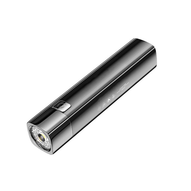 Cateissary Linterna Potente brillo Antorcha portátil IPX6 Lámpara impermeable para exteriores Herramienta de iluminación de pesca Escalada Iluminación y accesorios Negro