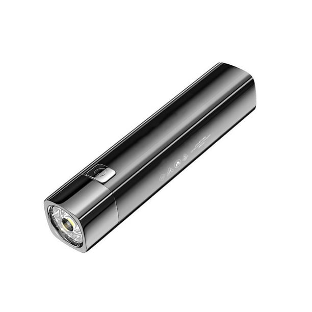 Cateissary Linterna Potente brillo Antorcha portátil IPX6 Lámpara impermeable para exteriores Herramienta de iluminación de pesca Escalada Iluminación y accesorios Negro