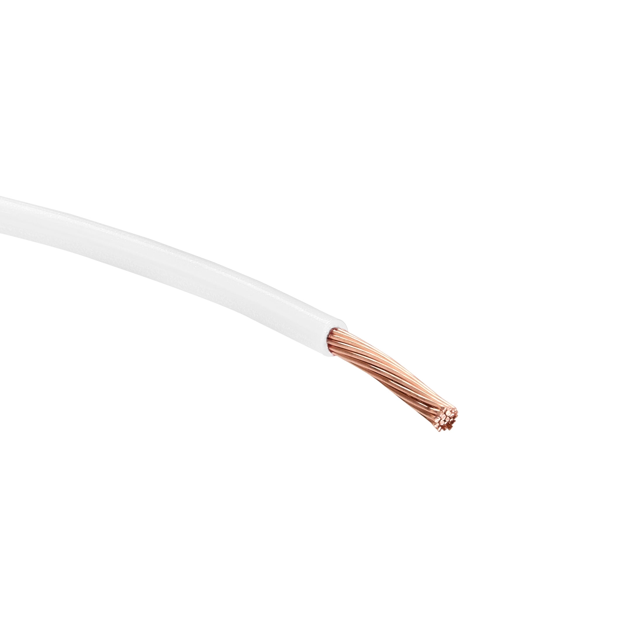 Maxxima 100 Ft. 14 AWG White THHN Stranded Copper Electrical Wire, 600V