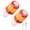 B002- Orange, variant on Bicycle Lights, Led Bike Lights, Rechargeable Led Lights, Bike Turn Signals, 2 Piece Handlebar End Plug Type Cycling Safety Lights for Night Riding, Compatible with Road Bikes,